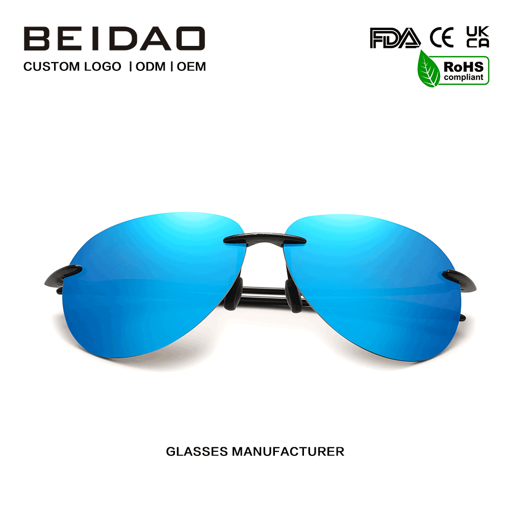 Κλασικά Ultralight TR90 γυαλιά ηλίου χωρίς πλαίσιο