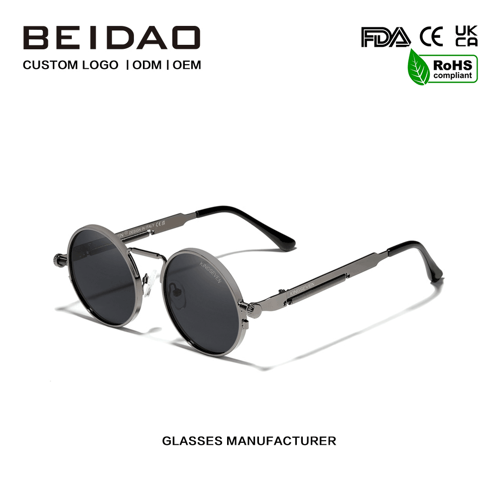 Γυαλιά ηλίου Polarized Vintage Metal Προστασίας σχεδιαστών UV400