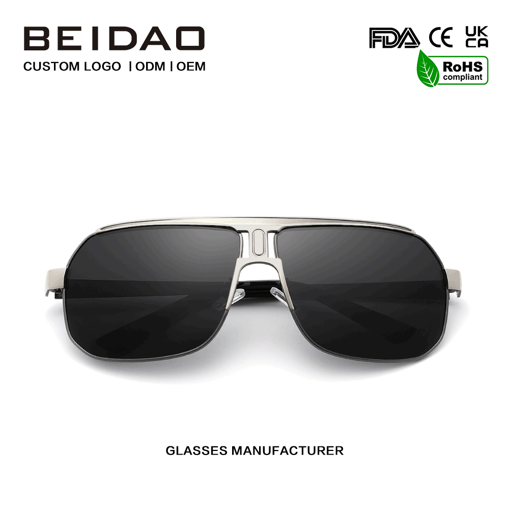 Fashion Big Alloy Frame UV400 Protection γυαλιά ηλίου