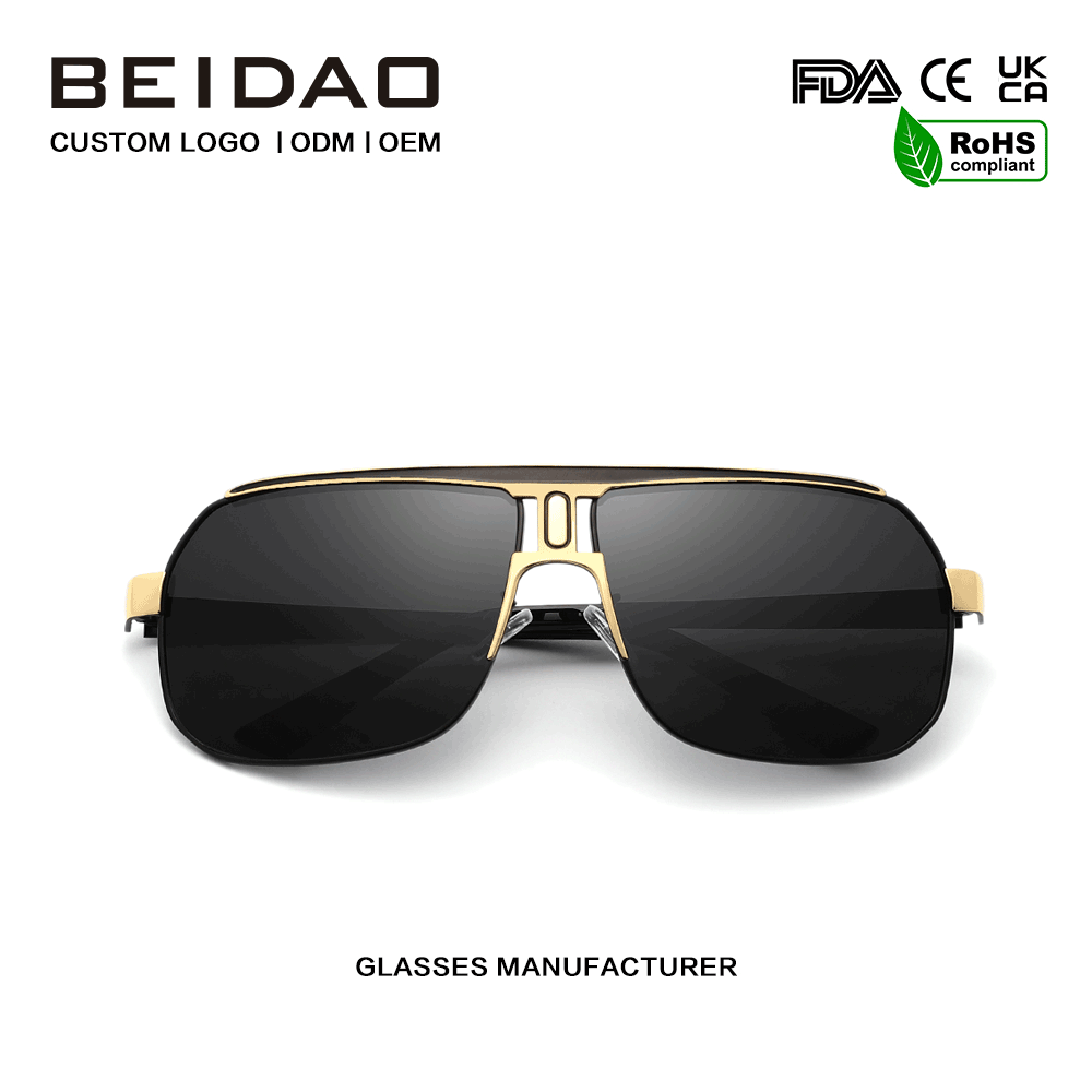 Σύγχρονα γυαλιά ηλίου Big Alloy Frame UV400 Protection