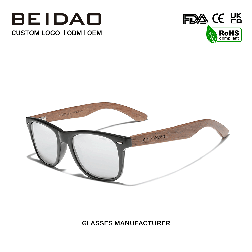Μοντέρνα Walnut Polarized UV400 προστασία γυαλιά ηλίου Driving