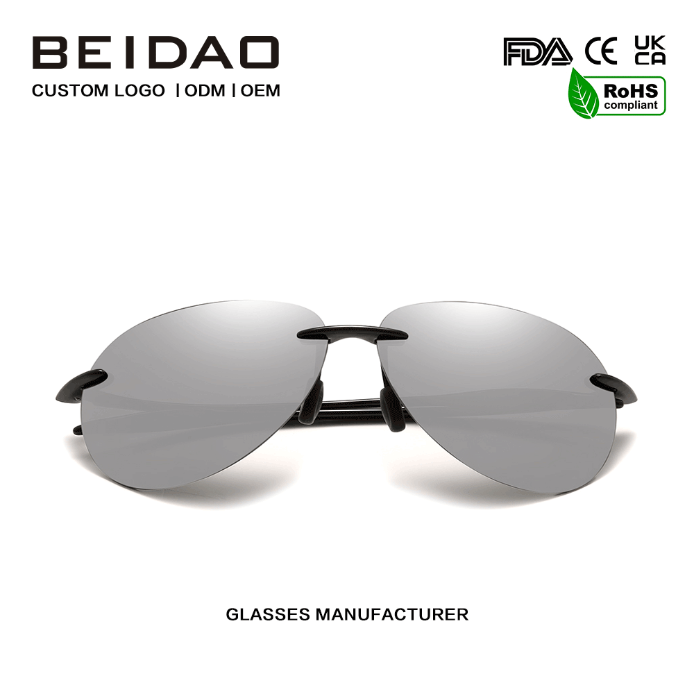 Ανδρικά γυαλιά ηλίου χωρίς πλαίσιο New Designer Ultralight TR90