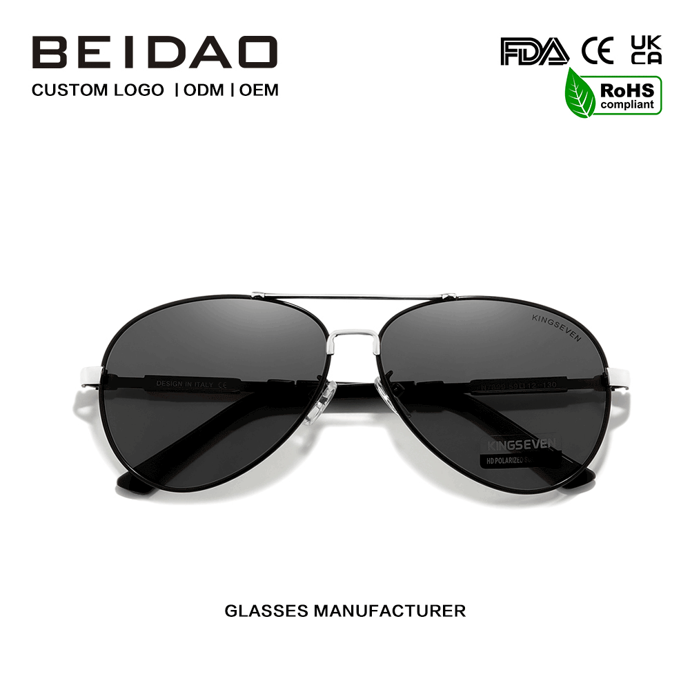 Γυαλιά ηλίου από Polarized Aluminium Full Rim με Πολυκαρβονικούς φακούς