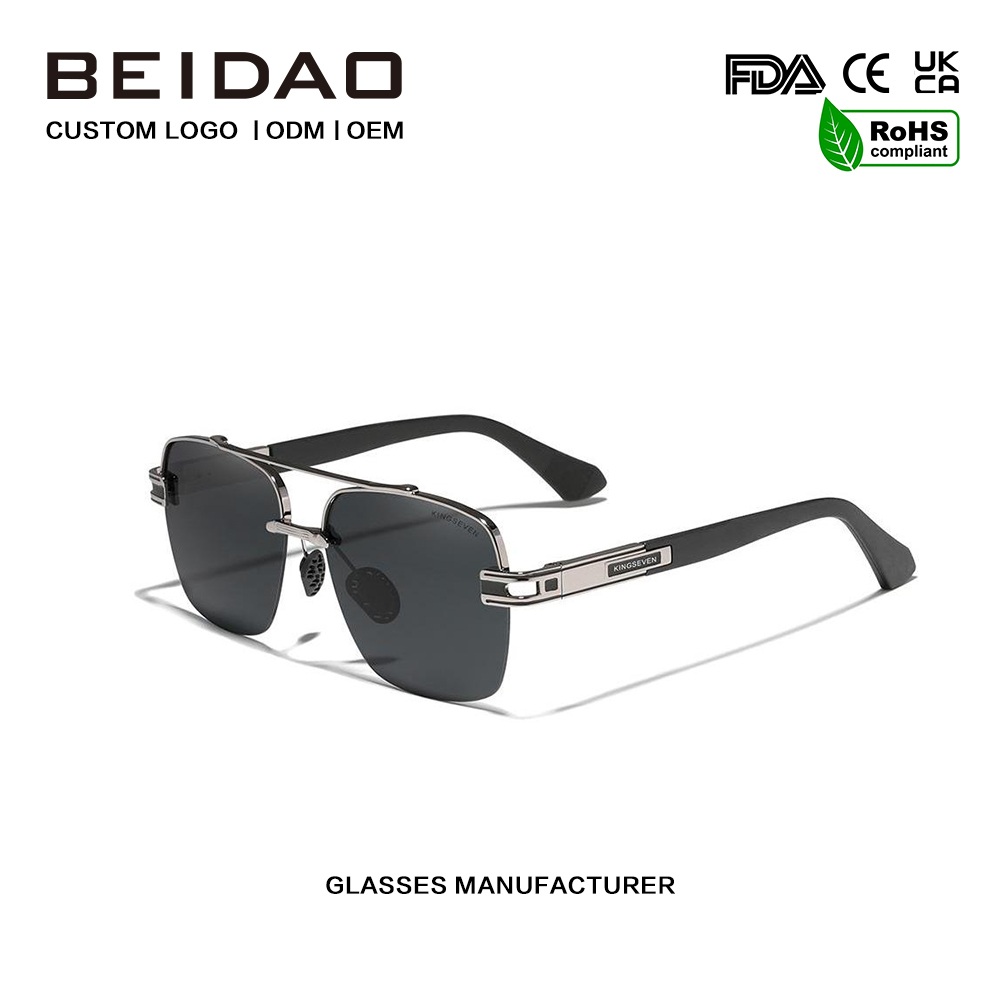 Πολύχρωμα ρετρό πολωμένα γυαλιά ηλίου Square Shades