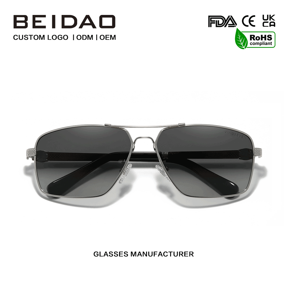 Γυαλιά ηλίου Vintage τετράγωνου στυλ Polarized UV400 Gradient Lens