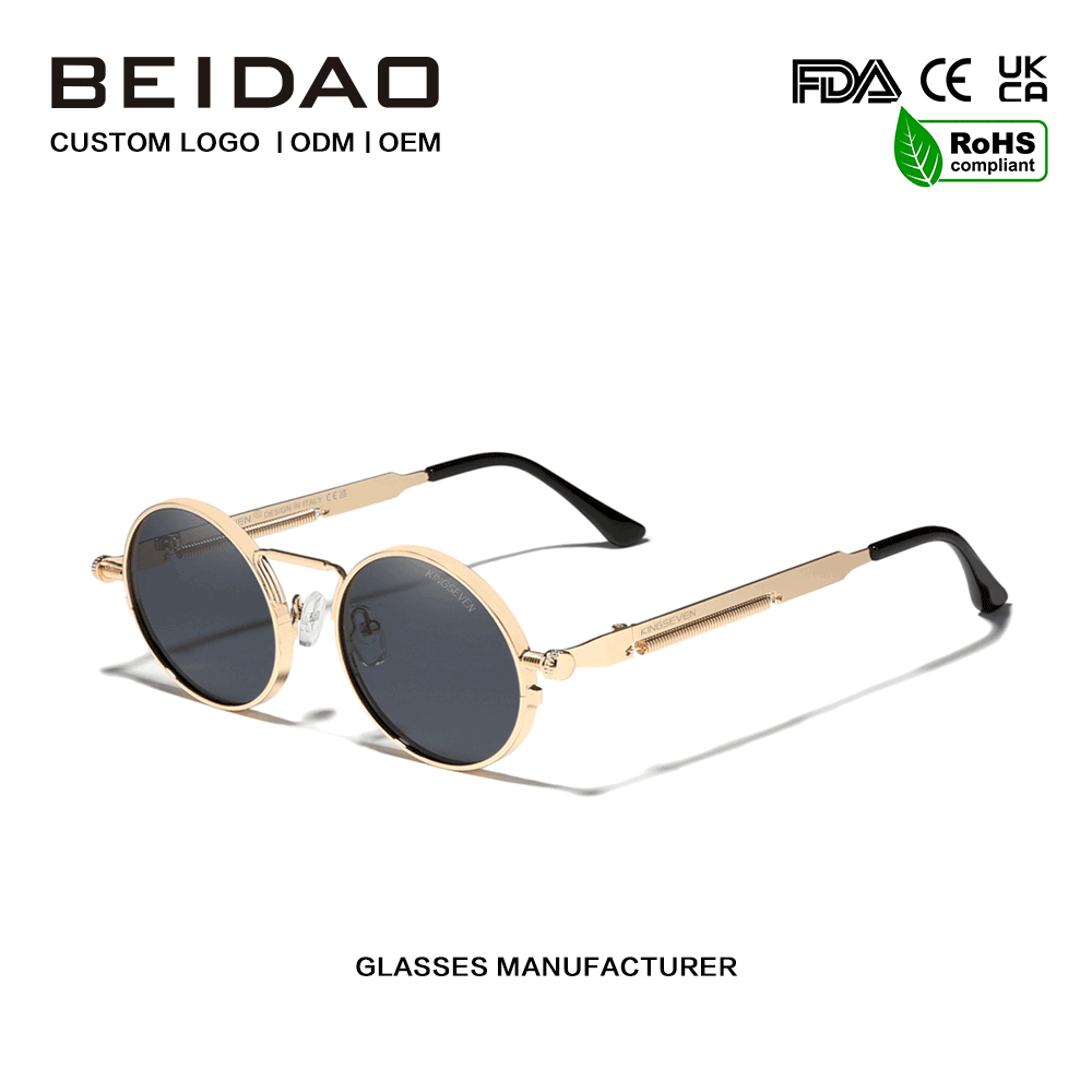 Vintage Steampunk Polarized Vintage μεταλλικά γυαλιά ηλίου